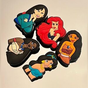 Disney Princess Shoe Charms Crocs Jibbitz Brand New
